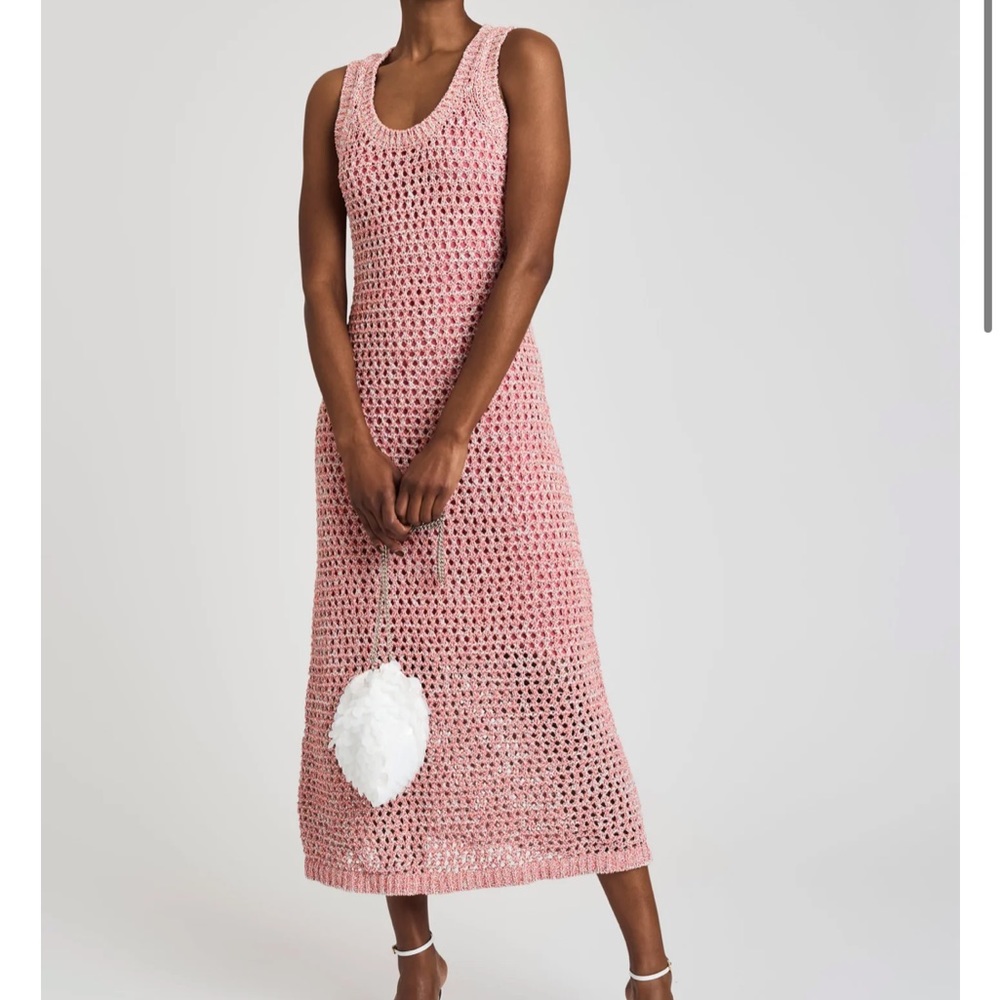 Derek Lam 10 Crosby Eliana Sweater Tank Dress Pale Pink Size Small